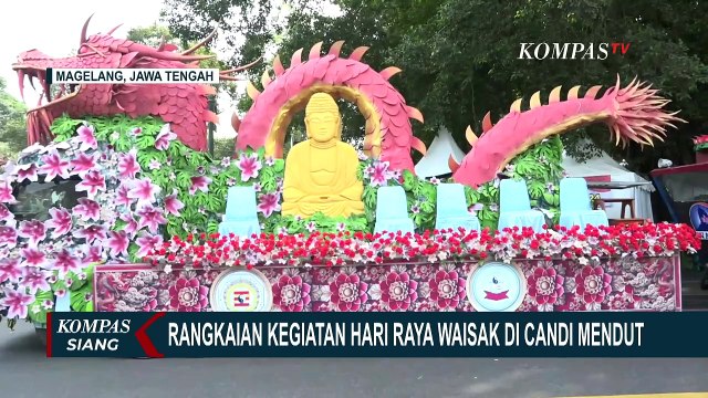 Persiapan Jelang Kirab Waisak Sejauh 3,5 Kilometer dari Candi Mendut ke Candi Borobudur