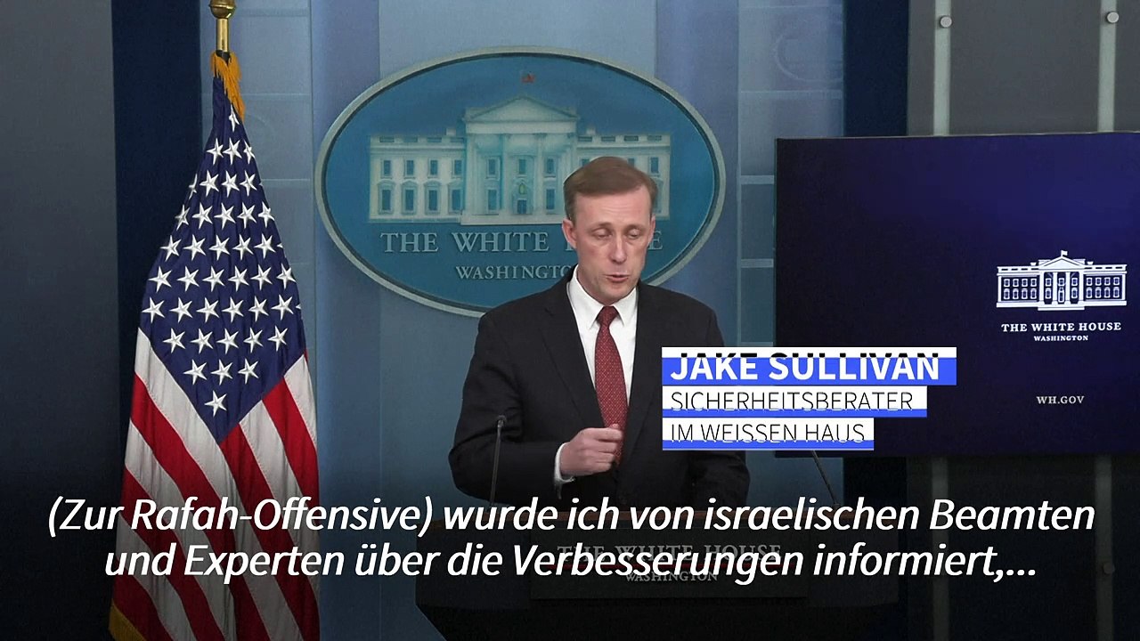 Weißes Haus: Israels Offensive in Rafah 'gezielter und begrenzter'