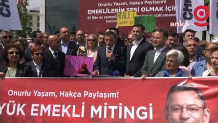 CHP'den 'Büyük Emekli Mitingi' için çağrı