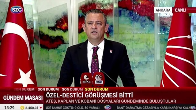 Özel ve Destici görüşme sonrası basın açıklaması yaptı