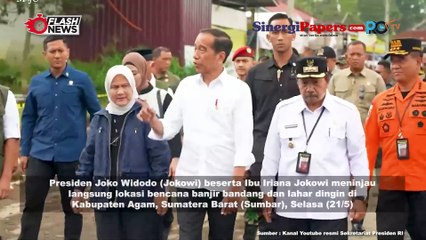 Jokowi tinjau lokasi bencana banjir dan Galodo Kabupaten Agan