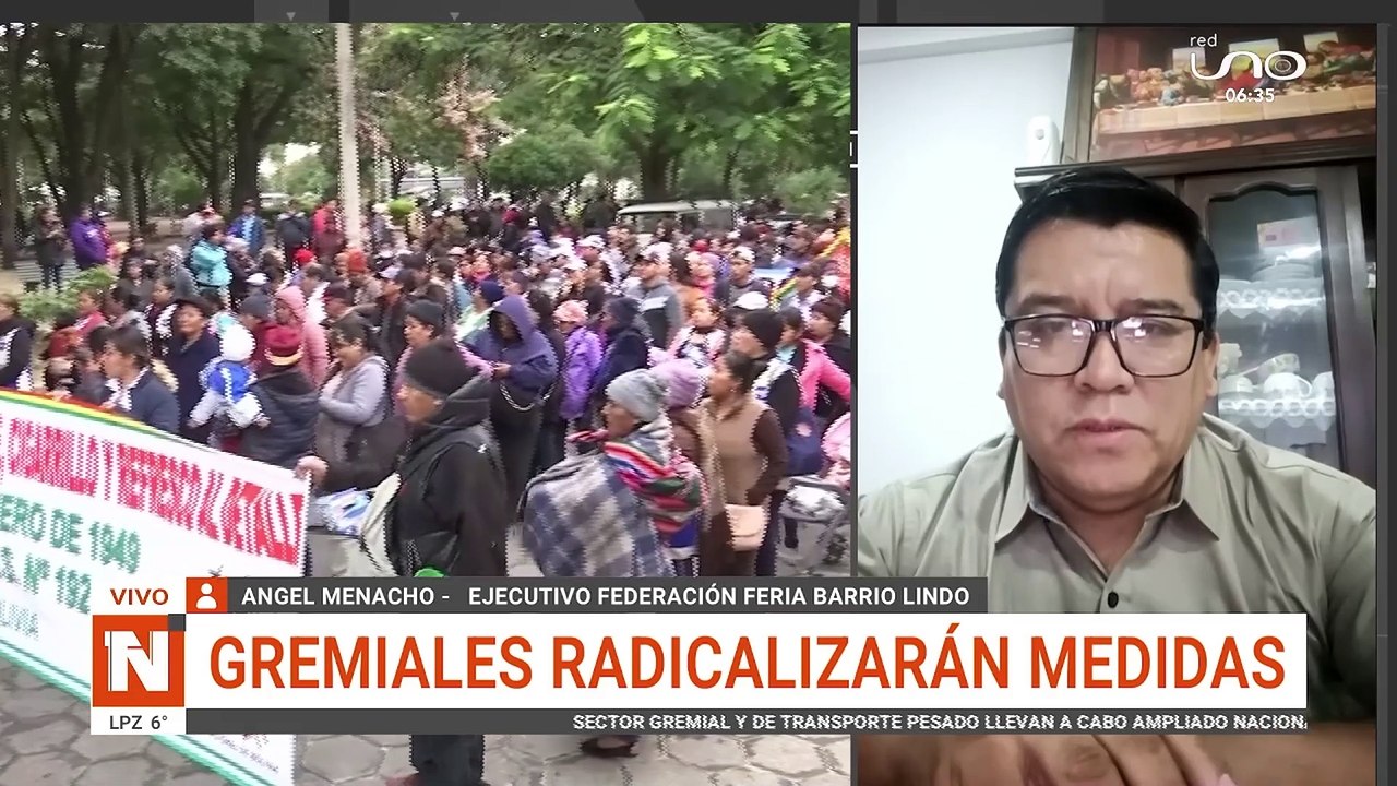 SCZ comerciantes de la feria BArrio Lindo sale a protestar por DS 4732