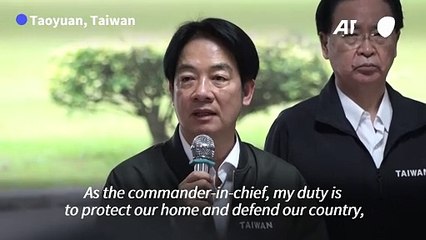 Taiwan will 'defend values of freedom and democracy': President Lai