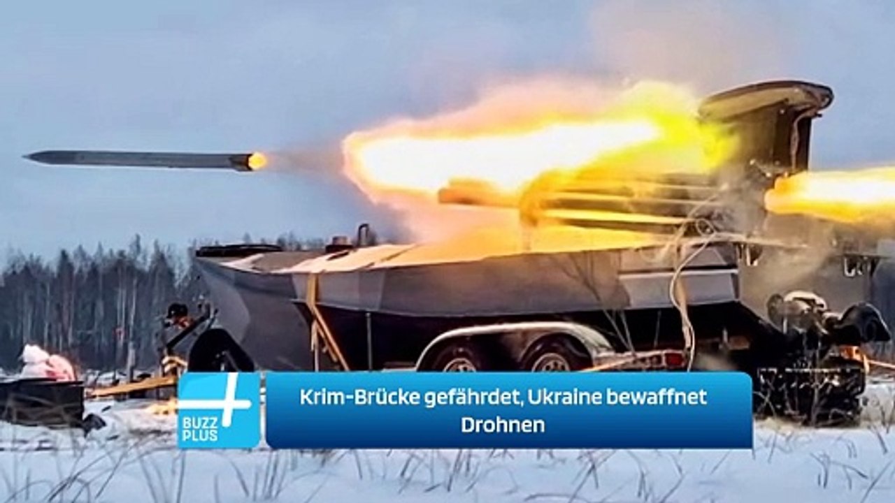 Krim-Brücke gefährdet, Ukraine bewaffnet Drohnen