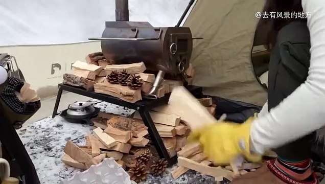 Comfortable camping The ritual sense of winter camping Snow camping Camping time