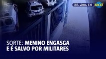 Menino com nome Arcanjo Gabriel engasga e é salvo por militares