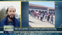 Educadores peruanos exigen soluciones para una mejor educación