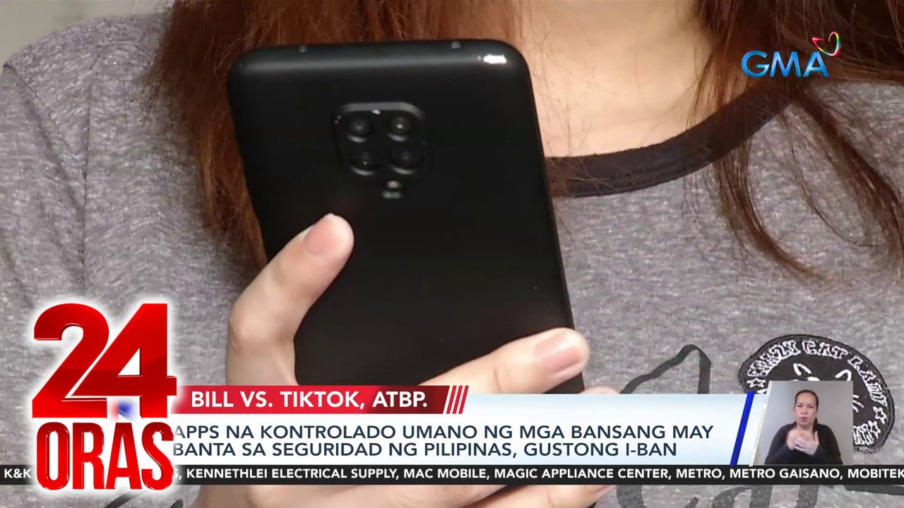 Apps na kontrolado umano ng mga bansang may banta sa seguridad ng Pilipinas, gustong i-ban | 24 Oras