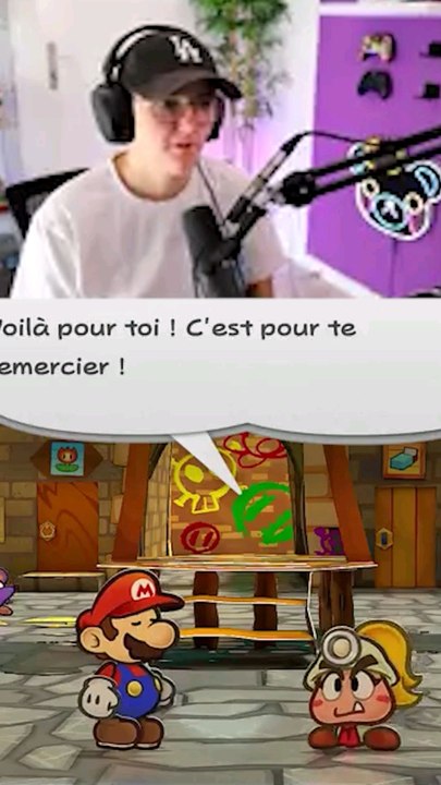Paper Mario - Mario trompe Peach 