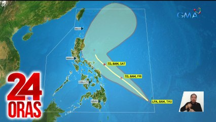 LPA sa loob ng PAR, posibleng maging ganap na bagyo bukas; tatawaging Bagyong Aghon | 24 Oras