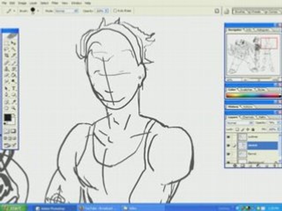 Comic Book Drawing - The Scourge Villains (Thug 3)