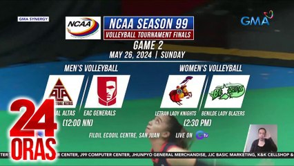 Letran Lady Knights at Benilde Lady Blazers, maghaharap sa Game 2 ng finals sa Linggo, May 26 | 24 Oras