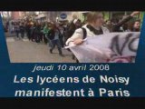 MANIFESTATION LYCEENS PARIS 10.04.2008