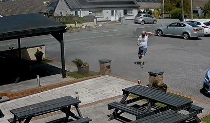 WATCH: Pub-goer saves pint from 'mini tornado' in Pembrokeshire beer garden