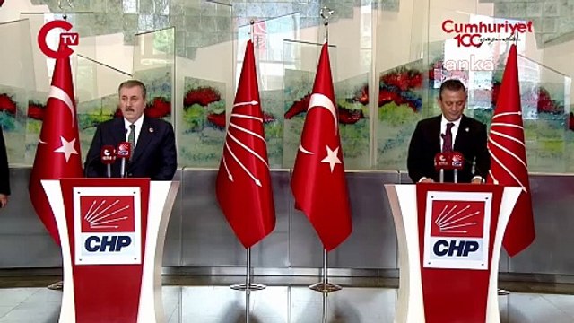 BBP lideri Mustafa Destici'den CHP lideri Özgür Özel'e ziyaret...