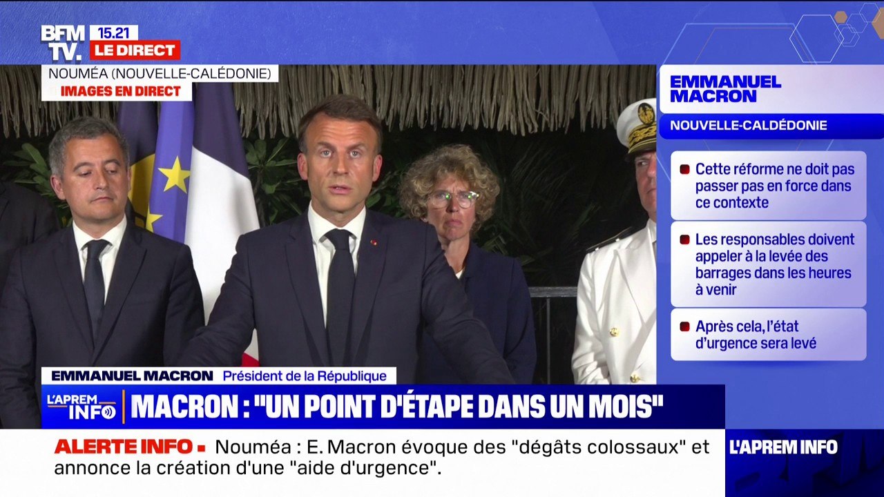 Nouvelle-Calédonie: Emmanuel Macron "souhaite que l'accord puisse être soumis au vote des Calédoniens", quand il sera trouvé