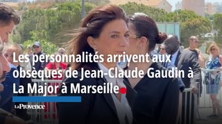 De nombreuses personnalités arrivent aux obsèques de Jean-Claude Gaudin à La Major à Marseille