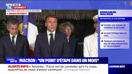 "J'ai été frappé par cet accablement et cette inquiétude du jour d'après", confie Emmanuel Macron suite à sa rencontre avec des jeunes Calédoniens