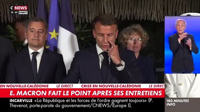 Nouvelle-Calédonie: Emmanuel Macron appelle à ne rien céder à la violence et retrouver le dialogue - Nous allons reprendre pas à pas chaque quartier - Le président promet un point d'étape d'ici un mois
