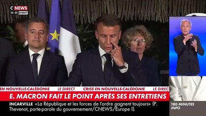 Nouvelle-Calédonie: Emmanuel Macron appelle à "ne rien céder à la violence et retrouver le dialogue" - "Nous allons reprendre pas à pas chaque quartier" - Le président promet un point d'étape "d'ici un mois"