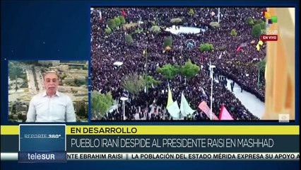 Irán despide al Pdte. Raisi con un entierro multitudinario en Mashad