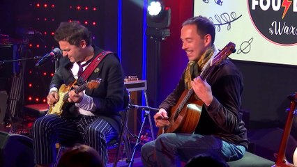 -M-, Thibault Cauvin et Waxx interprètent "L'Heure miroir" en live dans Foudre