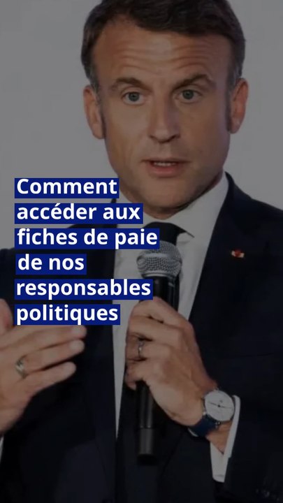 Comment accéder aux fiches de paie de nos responsables politiques