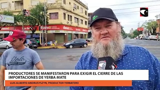 Productores se manifestaron para exigir el cierre de las importaciones de yerba mate