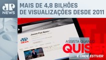 Canal Jovem Pan News chega a 8 milhões de inscritos no YouTube