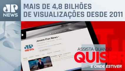 Скачать видео: Canal Jovem Pan News chega a 8 milhões de inscritos no YouTube