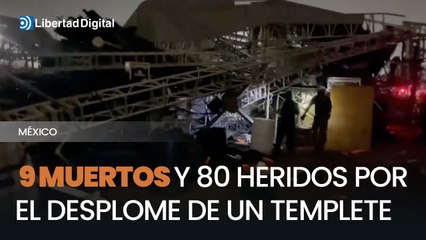 Nueve personas mueren tras caer templete en acto de candidato Máynez en México