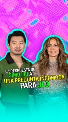 La respuesta de Simu Liu a una pregunta incómoda para JLo