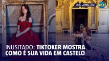 Italiana mostra como é morar em um castelo