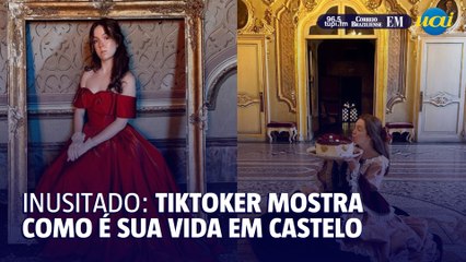 Italiana mostra como é morar em um castelo