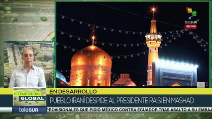 Monumental despedida al mártir iraní