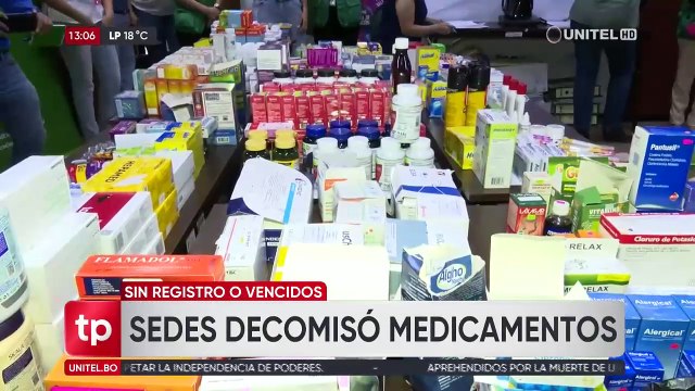 Decomisan más de un centenar de medicamentos vencidos y de contrabando tras operativo en Santa Cruz