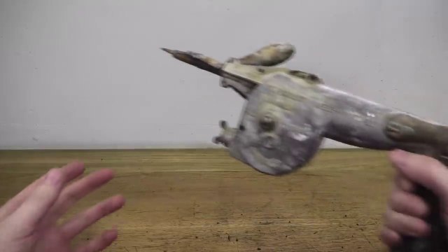 Antique Hand Cranked Hammer Drill - Restoration