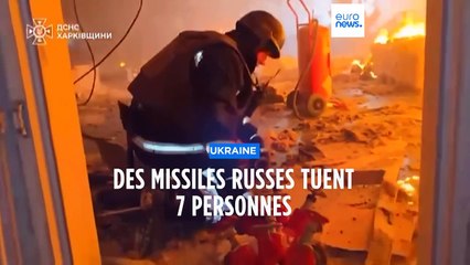Des missiles russes tuent 7 personnes en Ukraine