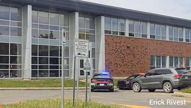 Opération policière près de Jean-Leman (Le Reflet - Erick Rivest)