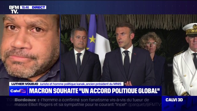 Visite d'Emmanuel Macron en Nouvelle-Calédonie: Ça ne donne pas sur le fond des garanties pour la reprise du dialogue estime Luther Voudjo, juriste et homme politique kanak