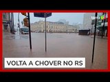 Porto Alegre volta a registrar alagamentos com novas chuvas no RS