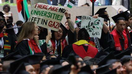 Protesta propalestina en Harvard