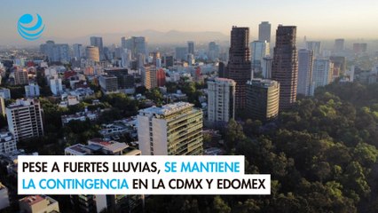 Pese a fuertes lluvias, se mantiene la contingencia en la CDMX y Edomex