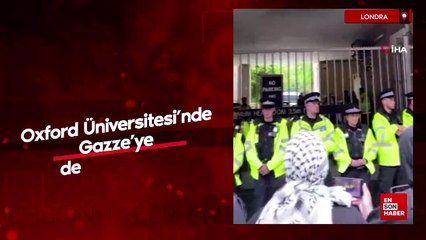 Oxford Üniversitesi’ndeki Gazze’ye destek eylemi: 16 gözaltı