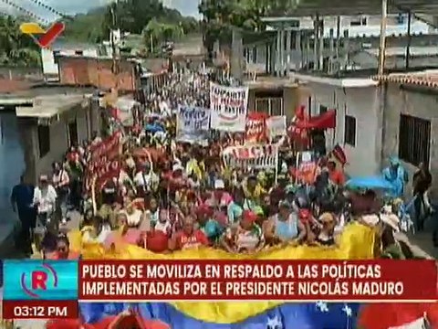 Trujillo | Habitantes del mcpio. Pampanito marchan en respaldo al Pdte. Nicolás Maduro