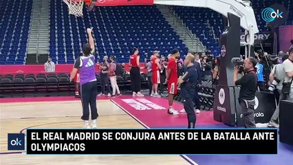 El Real Madrid se conjura antes de la batalla ante Olympiacos