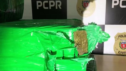 Denarc Cascavel apreende mais de 150 Kg de maconha em carro roubado