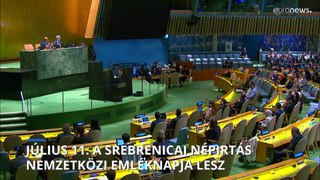 Július 11. a srebrenicai népirtás nemzetközi emléknapja lesz