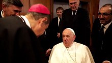 El encuentro entre el Papa Francisco y "Luquitas" Rodríguez