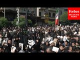 Massive Crowds Attend Funeral Procession In Tehran, Iran, For Iranian President Ebrahim Raisi
